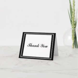 Carte de remerciements élégant de Mitzvah de barre