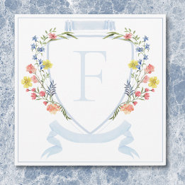 Carte De Remerciements Elégant Dusty Blue Pastel Fleur sauvage Mariage Cr