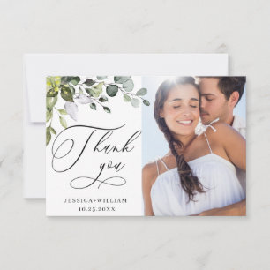 Carte De Remerciements Elegant Eucalyptus Greenery