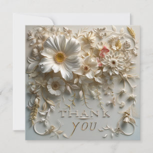 Carte De Remerciements Élégant floral