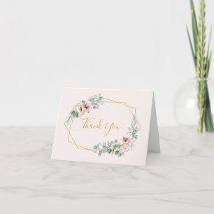Carte De Remerciements Élégant flou   Pastel