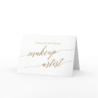 Elégant Mariage maquillage de calligraphie or