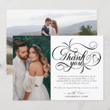 Élégant Mariage photo de typographie