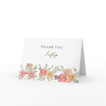 Élégant rose aquarelle floral Baby Shower