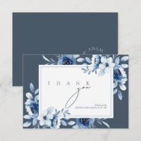 Élégant Royal Blue Opulence Floral Mariage