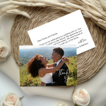 Élégant Script de Calligraphie Photo Mariage