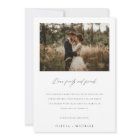 Élégante calligraphie Mariage photo rustique