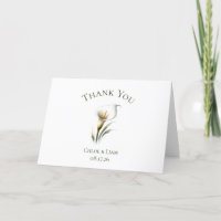 Élégante Fleur de Lys d'Arum Personnalisée Mariage