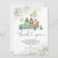 Élégante verdure Gold Woodland Forest Bébés animau