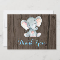 Éléphant Mignon Bébé Garçon Bleu et Gris