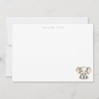 Carte De Remerciements Élévation de Bébé Petite Cacahuète Éléphant