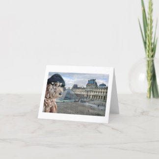 Carte De Remerciements Ella Bella Banana, le Louvre, Paris, France