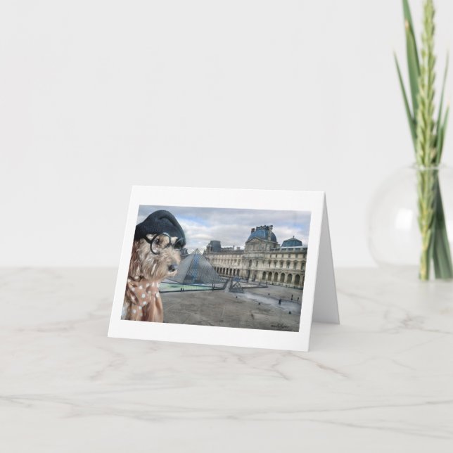 Carte De Remerciements Ella Bella Banana, le Louvre, Paris, France (Devant)