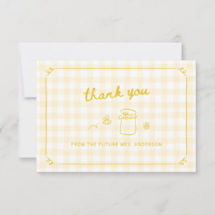 Carte De Remerciements Elle a trouvé sa réception de mariage Honey