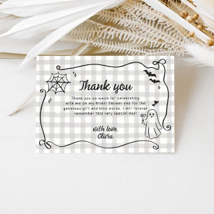 Carte De Remerciements Elle a trouvé son amour drôle Baby Shower d'Hallow