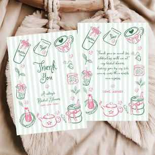 Carte De Remerciements Elle a Trouvé Son Mariage Parfait Matcha Vert