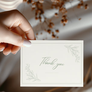 Carte De Remerciements Elle est fraîche sortie du marché Baby Shower bota