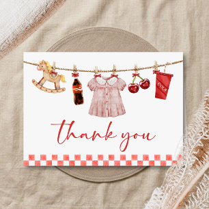 Carte De Remerciements Elle est prête à accoucher Baby Shower