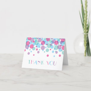 Carte De Remerciements Elle est prête à faire des Baby showers Pois