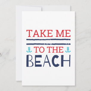 Carte De Remerciements Emmène-moi à la plage