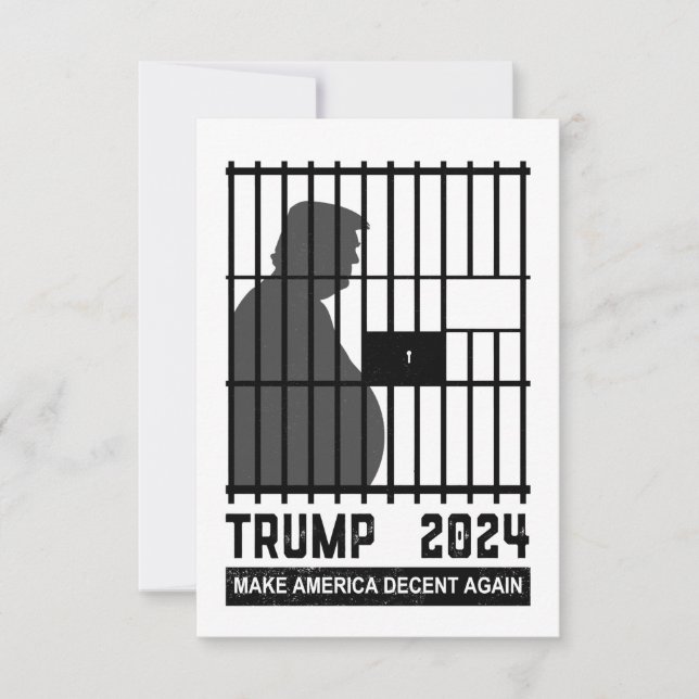 Carte De Remerciements Empêchez-vous Trump 2024 de rendre l'Amérique déce (Devant)