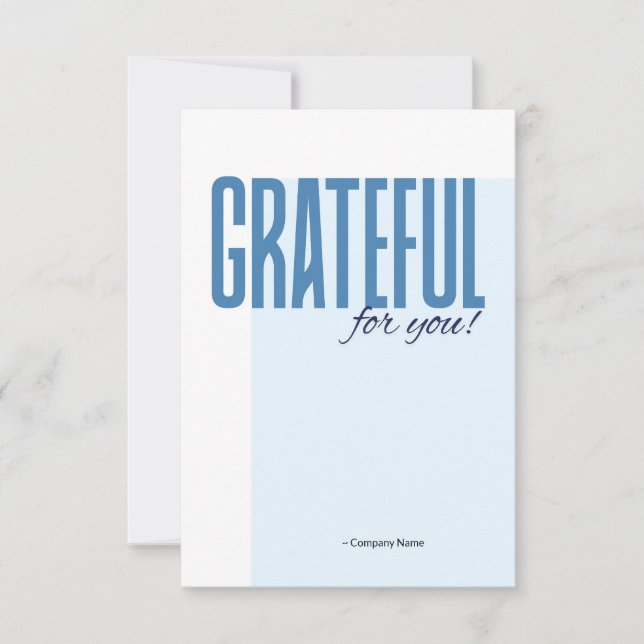 Carte De Remerciements Employee Staff Thank You Appreciation Card (Devant)
