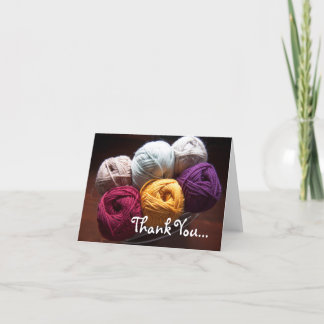 Carte de remerciements en fils pour le fabricant d