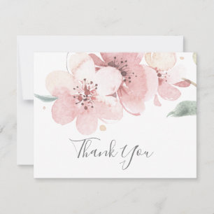 Carte de remerciements en fleurs de cerisier print