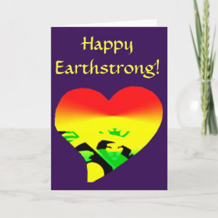Carte De Remerciements En haut ! Heureux Earthstrong