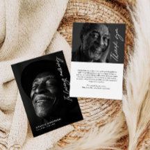 En Mémoire Amoureuse Script moderne 2-Photo Funéra