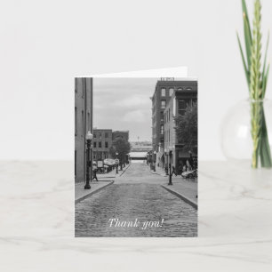 Carte de remerciements en niveaux de gris St Louis