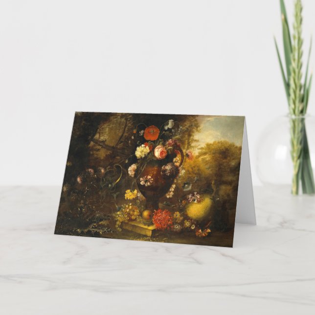 Carte De Remerciements Encore la vie avec des fleurs (Devant)