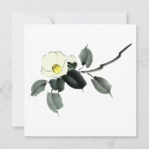 encre blanche de camélia sumi et aquarelle japonai