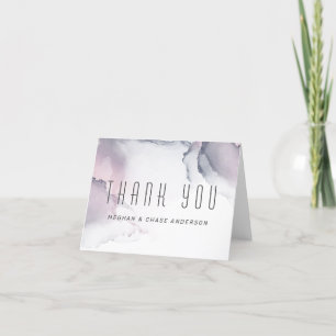 Carte De Remerciements Encre d'alcool à pâte molle à papier