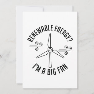 Carte De Remerciements Énergie renouvelable