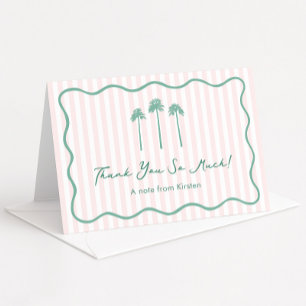 Carte De Remerciements Enterrement de vie de jeune fille à Palm Springs d