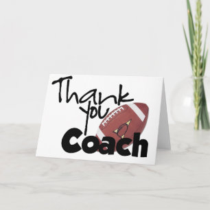 Carte De Remerciements Entraîneur Merci, Football