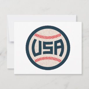 Carte De Remerciements Équipe de baseball USA