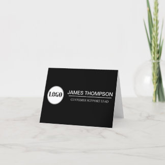 Carte De Remerciements Équipement de logo personnalisé pour l'employé de 