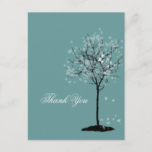 Carte de remerciements ~ érable, do-it-yourself co (Devant)