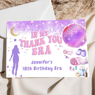 Carte De Remerciements Eras Anniversaire Dans Mon Anniversaire