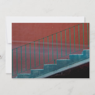 Carte De Remerciements Escalier et rampe en vie fixe