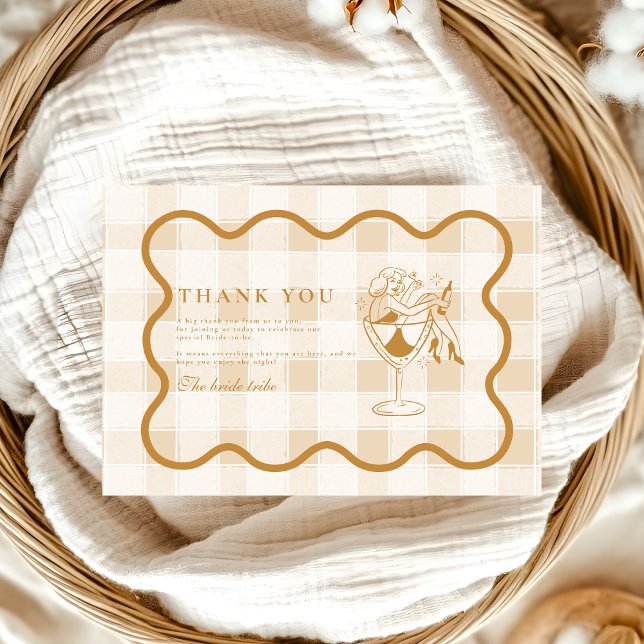 Carte De Remerciements Espresso Martini Amour brasse la Fête des mariées (Créateur téléchargé)