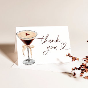 Carte De Remerciements Espresso Martini Amour Brûle La Fête des mariées