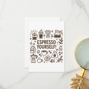 Carte De Remerciements Espresso Vous-Même !