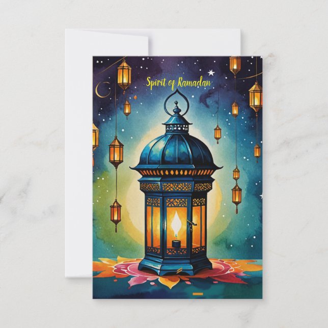 Carte De Remerciements Esprit du Ramadan (Devant)