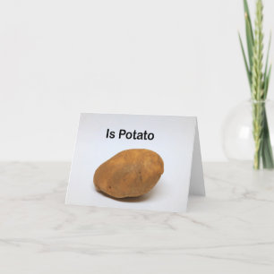 Carte De Remerciements Est de la pomme de terre