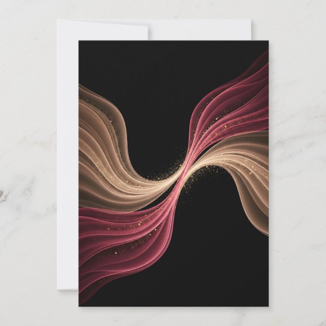 Carte De Remerciements Eternal Flow of Love — Abstract Romantic Art (Devant)