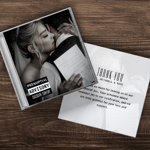 Carte De Remerciements Étui de CD de musique Couverture d'album de mariag