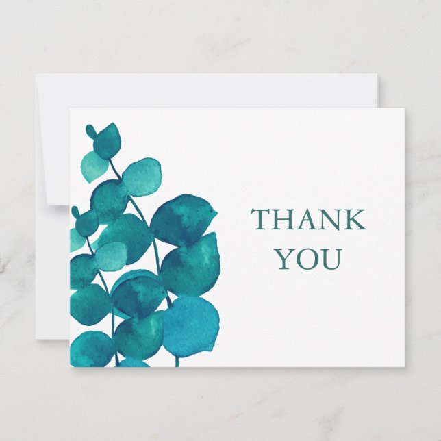 Carte De Remerciements Eucalyptus (Devant)